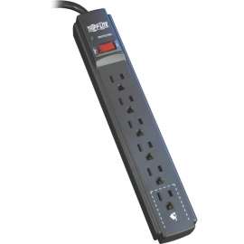 Tripp Lite Protect It! 6-Outlet Surge Protector 15 ft. Cord 790 Joules Black Housing, 6 x NEMA 5-15R, 1875 VA, 790 J, 120 V AC Input