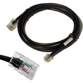 APG Cash Drawer RJ-12/RJ-45 Data Transfer Cable: CD-101A, 5 ft RJ-12/RJ-45 Data Transfer Cable for Cash Drawer, Printer, First End: 1 x RJ-12 Male, Second End: 1 x RJ-45 Male Network