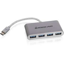IOGEAR HUB-C, USB-C to 4-port USB-A Hub, USB Type C, External, 4 USB Port(s)