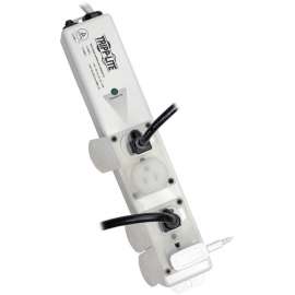 Tripp Lite Safe-IT UL 60601-1 Medical-Grade Power Strip for Patient-Care Vicinity, 4x 15A Hospital-Grade Outlets, Safety Covers, 6 ft. Cord, NEMA 5-15P-HG, 4 x NEMA 5-15R-HG, 6 ft Cord, 15 A Current