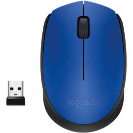 Logitech M170 Wireless Mouse, Optical, Wireless, Radio Frequency, Blue