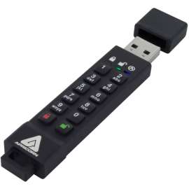 Apricorn Mass Storag Apricorn 16GB Aegis Secure Key 3z USB 3.1 Flash Drive, 16 GB, USB 3.1, 77 MB/s Read Speed, 72 MB/s Write Speed