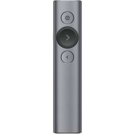 Logitech Spotlight Presentation Remote - For Notebook, PC - Bluetooth - 98.43 ft Operating Distance - Lithium Polymer (Li-Polymer) - Slate