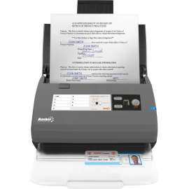 Ambir ImageScan Pro 820ix Sheetfed Scanner, 600 dpi Optical, 48-bit Color, 16-bit Grayscale, 20 ppm (Mono)