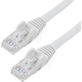 StarTech.com 6in CAT6 Ethernet Cable, White Snagless Gigabit, 100W PoE UTP 650MHz Category 6 Patch Cord UL Certified Wiring/TIA, 6in White CAT6 Ethernet cable delivers Multi Gigabit 1/2.5/5Gbps & 10Gbps up to 160ft, 650MHz