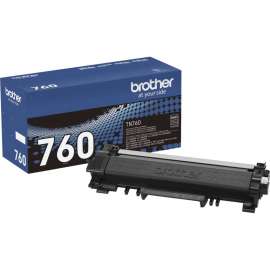 Brother Genuine TN-760 High Yield Toner Cartridge, Black, Laser, High Yield, 3000 Pages