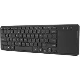 Adesso Wireless Keyboard with Built-in Touchpad, Wireless Connectivity, RF, 30 ft, 2.40 GHz