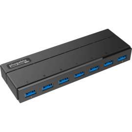 Plugable 7-Port USB 3.0 Hub with 36W Power Adapter, USB 3.0 Type A, External, 7 USB Port(s), 7 USB 3.0 Port(s)