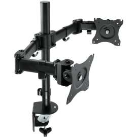 3M Clamp Mount for Monitor, Black, Height Adjustable, 2 Display(s) Supported, 28.5" Screen Support