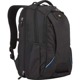 Case Logic BEBP-315 Carrying Case (Backpack) for 15.6" Notebook, Black, Polyester Body, Checkpoint Friendly, Shoulder Strap, Handle, Chest Strap, Trolley Strap