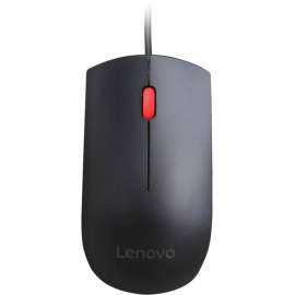 Lenovo Essential USB Mouse, Optical, Cable, Black, 1 Pack