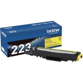 Brother Genuine TN-223Y Standard Yield Yellow Toner Cartridge, 1300 Pages