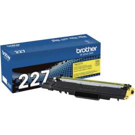Brother Genuine TN-227Y High Yield Yellow Toner Cartridge, 2300 Pages