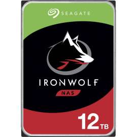 Seagate IronWolf ST12000VN0008 12 TB Hard Drive, 3.5" Internal, SATA (SATA/600), Conventional Magnetic Recording (CMR) Method, 7200rpm