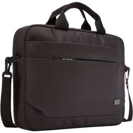 Case Logic Advantage ADVA-114 Carrying Case (Attaché) for 10.1" to 14" Notebook, Tablet PC, Pen, Electronic Device, Cord, Black, Polyester Body, Luggage Strap, Shoulder Strap, Handle, 13" Height x 2.8" Width x 14.6" Depth