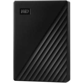 WD My Passport WDBPKJ0050BBK-WESN 5 TB Portable Hard Drive - External - Black - USB 3.0 - 256-bit Encryption Standard - 3 Year Warranty - Retail