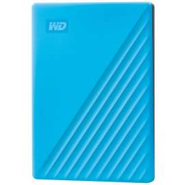 WD My Passport WDBYVG0020BBL 2 TB Portable Hard Drive, External, Blue, USB 3.0, 256-bit Encryption Standard