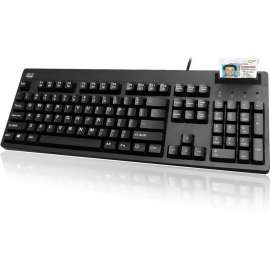 Adesso EasyTouch 630SB-TAA, Smart Card Reader Keyboard (TAA Compliant), Cable Connectivity, USB Interface, 104 Key Windows Key, Function Hot Key(s)