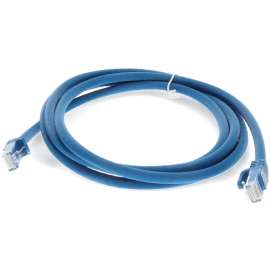 AddOn 10ft RJ-45 (Male) to RJ-45 (Male) Straight Blue Cat6A UTP PVC Copper Patch Cable, 10.01 ft Category 6a Network Cable for Network Device, First End: 1 x RJ-45 Network, Male, Second End: 1 x RJ-45 Network