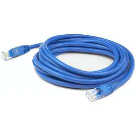 AddOn 5ft RJ-45 (Male) to RJ-45 (Male) Straight Blue Cat6A UTP PVC Copper Patch Cable, 5 ft Category 6a Network Cable for Network Device, First End: 1 x RJ-45 Network, Male, Second End: 1 x RJ-45 Network