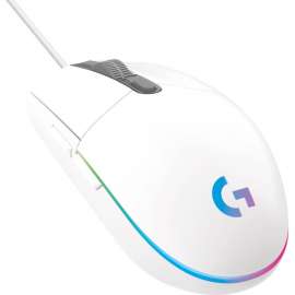 Logitech G203 Gaming Mouse, Cable, White, USB, 8000 dpi