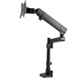 StarTech.com Desk Mount Monitor Arm with 2x USB 3.0 ports, Full Motion Monitor Mount up to 34" (17.6lb/8kg) VESA Display, C-Clamp/Grommet, VESA 75x75/100x100mm pole mount heavy duty single monitor arm for large 32in (16:9) or 34in (21:9/ultrawide) display