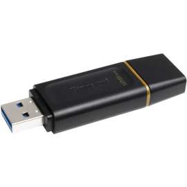 Kingston DataTraveler Exodia 128GB USB 3.2 (Gen 1) Flash Drive, 128 GB, USB 3.2 (Gen 1), Black, Yellow, 5 Year Warranty