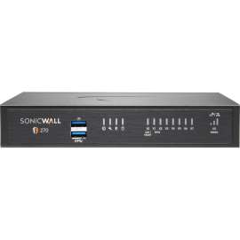 SonicWall TZ270 Network Security/Firewall Appliance, 8 Port, 10/100/1000Base-T, Gigabit Ethernet, DES, 3DES, MD5, SHA-1, AES (128-bit), AES (192-bit), AES (256-bit)