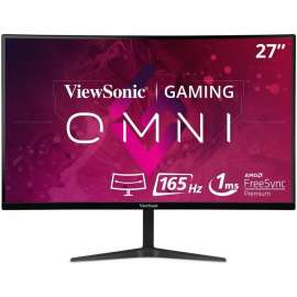 ViewSonic OMNI VX2718-2KPC-MHD 27 Inch Curved 1440p 1ms 165Hz Gaming Monitor with FreeSync Premium, Eye Care, HDMI and Display Port - OMNI VX2718-2KPC-MHD - 27 Inch Curved 1440p 1ms 165Hz Gaming Monitor with Adaptive Sync - 250 cd/m - 27"
