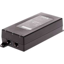 Axis Communications AXIS 90 W Midspan AC/DC - 24 V AC, 20 V DC, 26.4 V DC Input - 56 V DC Output - 1 x Gigabit Ethernet Input Port(s) - 1 x Gigabit PoE Output Port(s) - 90 W - Black