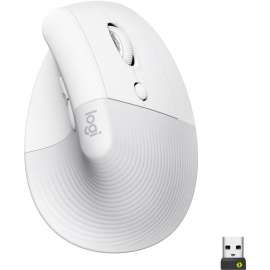 Logitech Lift Ergo Mouse, Optical, Wireless, Bluetooth/Radio Frequency, Off White