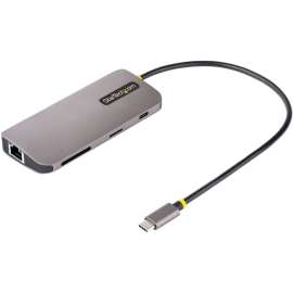 StarTech.com USB C Multiport Adapter, 4K 60Hz HDMI HDR10 Video, 3 Port 5Gbps USB 3.2 Hub, 100W Power Delivery, GbE, SD/MicroSD, Mini Dock, USB C multiport adapter to 4K 60Hz HDMI video HDR with DP 1.4 Alt-Mode, 3x USB-A 5Gbps ,  SD/Micro SD card reader , 