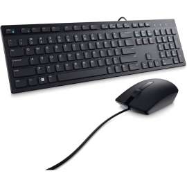 Dell Wired Keyboard and Mouse, KM300C, USB Keyboard, Black, USB Cable Mouse