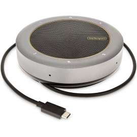 StarTech.com USB-C Conference Speaker Mini Dock, Portable Boardroom Speaker and Multiport Adapter, USB-C to VGA or 4K 60Hz HDMI, 2x USB-A (5Gbps) Hub, Mic/Speaker, Teams/Zoom/Softphone Speakerphone, USB-C speakerphone mini dock, HDMI 4K 60Hz/1080p VGA vid