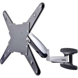 StarTech.com VESA TV Wall Mount, Adjustable Full Motion TV Wall Mount For 23"-55" Displays, Extendable/Tilting/Swivel TV Wall Mount, Spring-assisted height adjustable TV wall mount range 12.6in/32cm; Extendable arm range 23.4in/59.5cm, Tilting/swivel/full