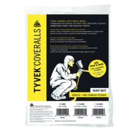 Dupont Tyvek Tyvek Coverall with Hood and Boots White XXL 1 pk