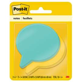 3M Post-it Super Sticky Bubble Die-cut Note Pads