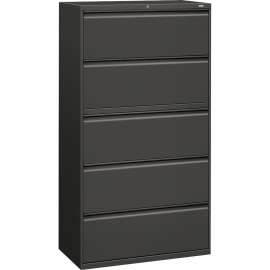 HON Brigade Charcoal 5-drawer Files