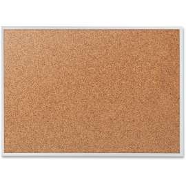Classic Series Cork Bulletin Board, 48 x 36, Silver Aluminum Frame