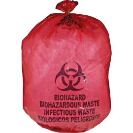 MHMS Red Biohazard Infectious Waste Bags