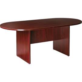 Lorell Essentials Mahogany Oval Conference Tables
