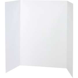 Spotlight Corrugated Presentation Display Boards, 48 x 36, White, 4/Carton