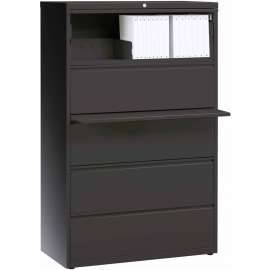 Lorell Hanging File Drawer Charcoal Lateral Files