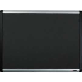 Lorell Black Mesh Fabric Covered Bulletin Board