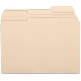Bus. Source 1/3 Cut 1-ply Top Tab Manila Folders