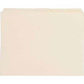 Bus. Source 1/5 Cut Tab Manila File Folders