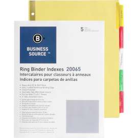 Bus. Source Reinforced Insertable Tab Indexes