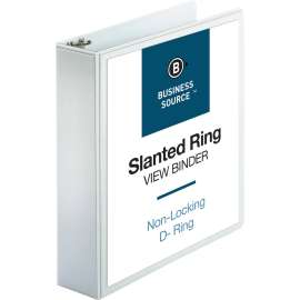 Bus. Source Basic D-Ring White View Binders