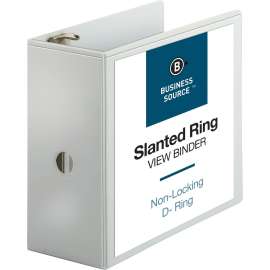 Bus. Source Basic D-Ring White View Binders