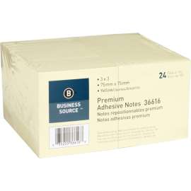 Bus. Source Yellow Repositionable Adhesive Notes